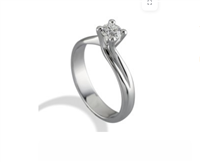 Anillo Gemoro Mujer Solitari in Oro blanco Diamante SS687BIA21